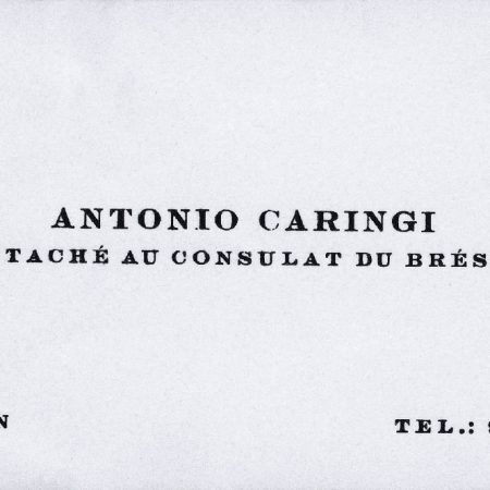 Cartão de adido consular da embaixada brasileira na Alemanha