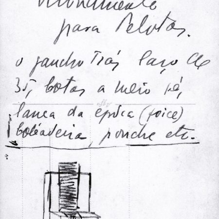 Rascunhos do projeto do Monumento ao Sentinela Farroupilha