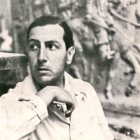 Caringi em seu ateliê em Munique